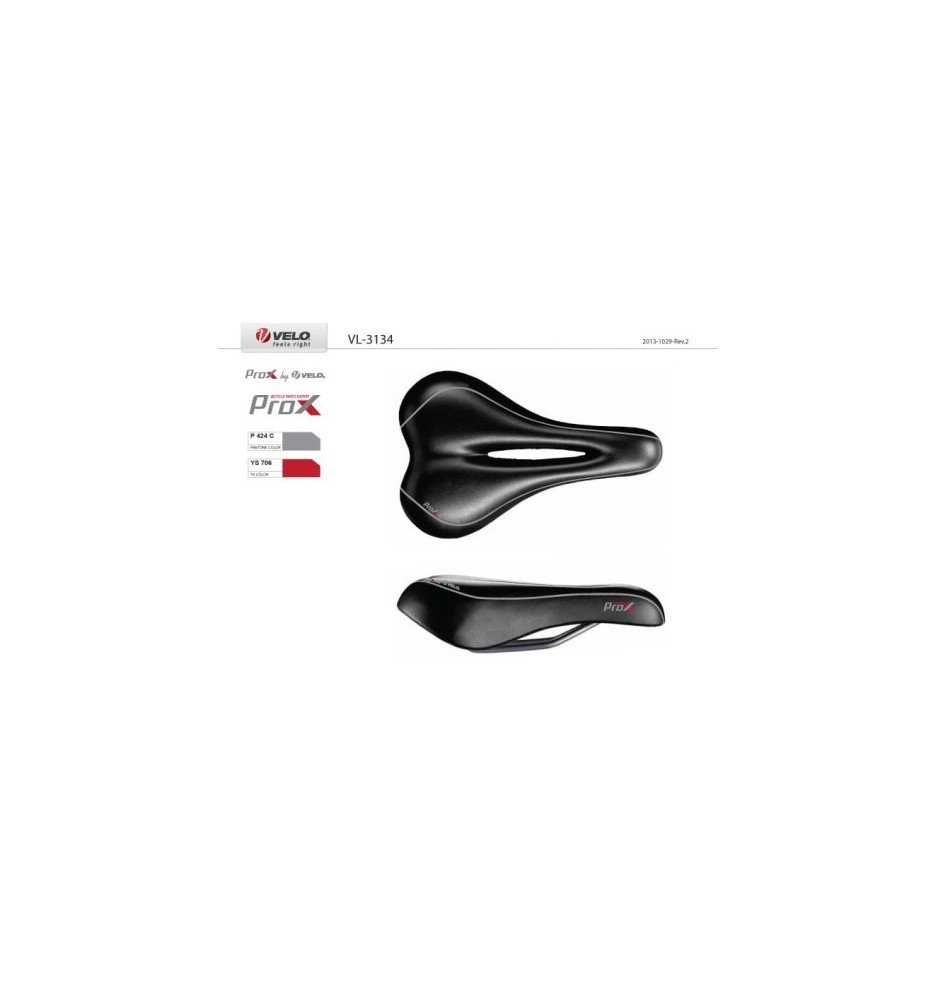 Siodełko VELO PROX VL-3134 D2 Gel Zone Full Cut | 2rowery.pl