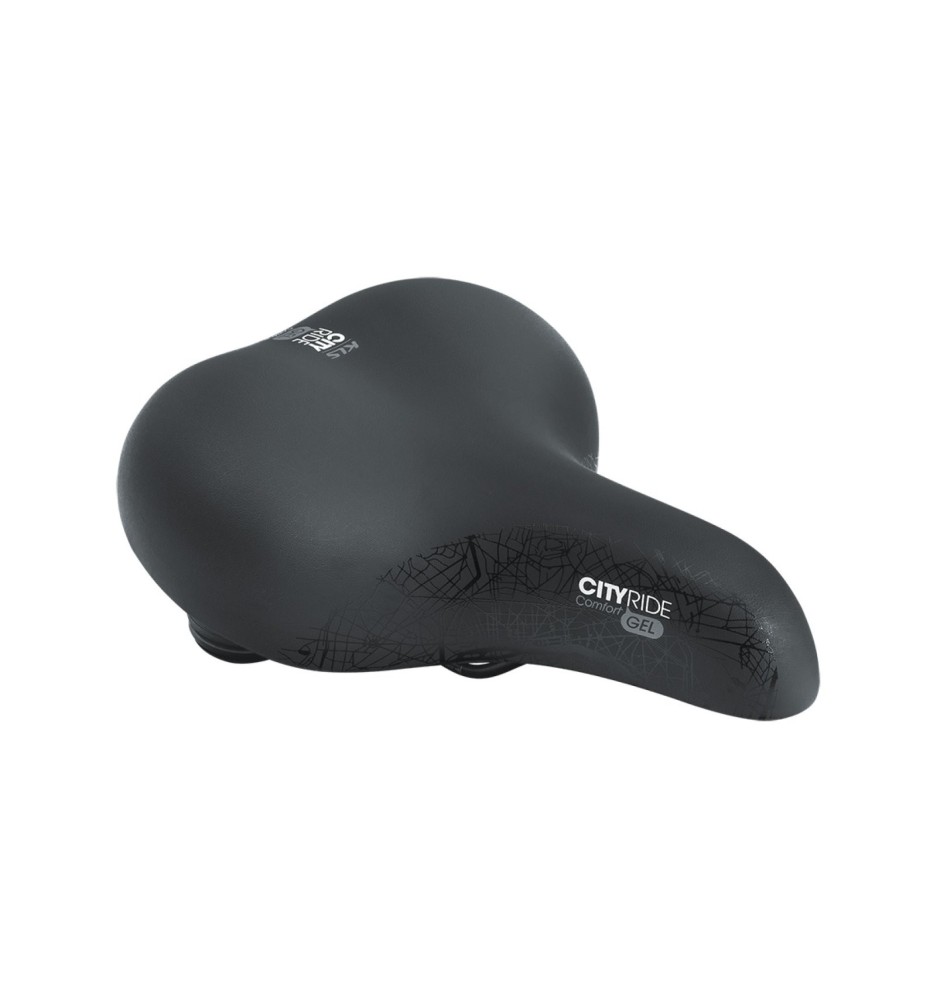 CITYRIDE GEL – siodełko miejskie czarne 260x255 mm | 2rowery.pl