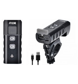 Lampa przód ProX Kastor-X 1800 lm USB-C | 2rowery.pl