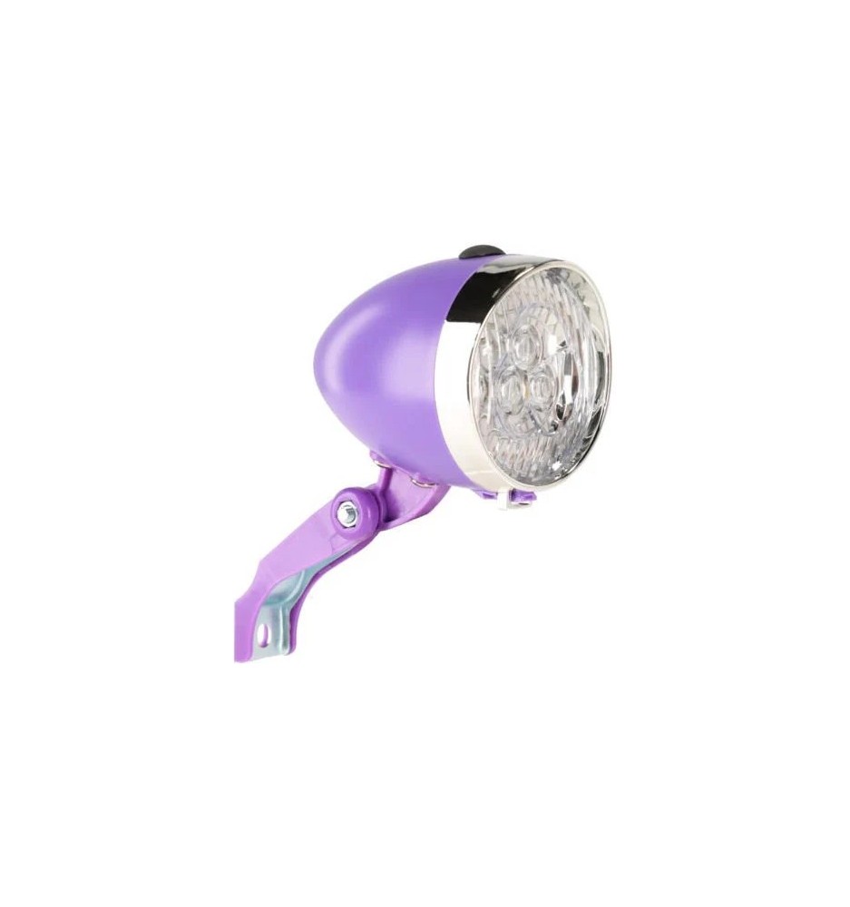Lampa przód LE GRAND Sunlight II LED, fiolet, na baterie | 2rowery.pl