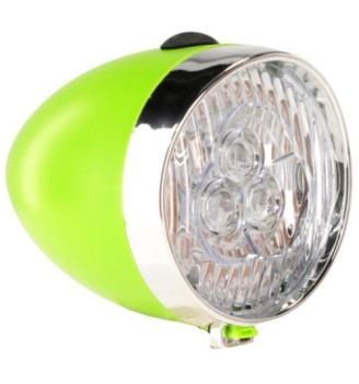 Lampa przód LE GRAND Sunlight II LED, zielona, na baterie | 2rowery.pl