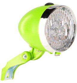 Lampa przód LE GRAND Sunlight II LED, zielona, na baterie | 2rowery.pl