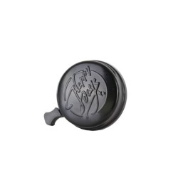 Dzwonek rowerowy stalowy 53A-03 „Happy Boys” czarny | 2rowery.pl