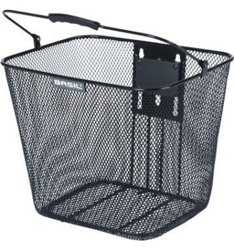 Kosz na kierownicę Basil Bilbao + uchwyt BasEasy czarny | 2rowery.pl