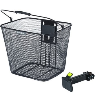 Kosz na kierownicę Basil Bilbao + uchwyt BasEasy czarny | 2rowery.pl