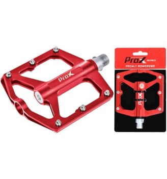 Pedały ProX STIG 25 platformowe aluminiowe czerwone | 2rowery.pl