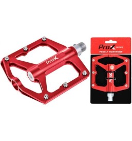 Pedały ProX STIG 25 platformowe aluminiowe czerwone | 2rowery.pl
