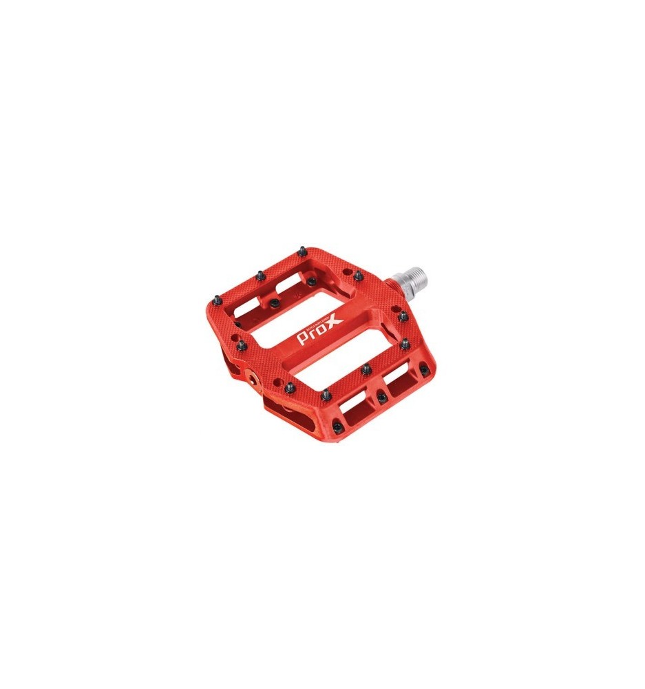 Pedały ProX BASE PRO 26 platformowe nylonowe czerwone | 2rowery.pl