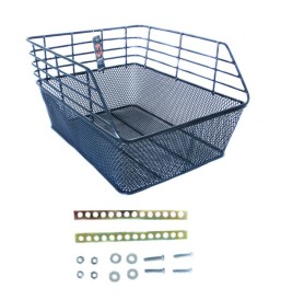 Kosz rowerowy tylny HT-193 prostokątny duży czarny | 2rowery.pl