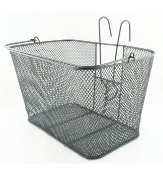 Kosz rowerowy przedni HT-028 siatkowy zawieszany czarny | 2rowery.pl