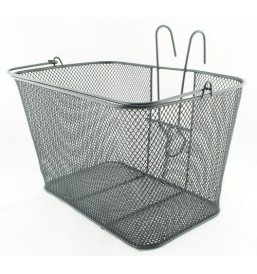 Kosz rowerowy przedni HT-028 siatkowy zawieszany czarny | 2rowery.pl