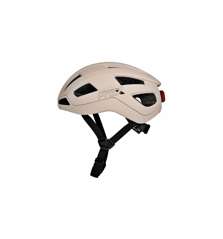 Kask rowerowy ProX Magneto LED M/L 55–58 cm jasny beż| 2rowery.pl