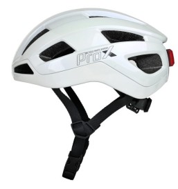 Kask rowerowy ProX Magneto LED M/L 55–58 cm biała perła 2rowery.pl