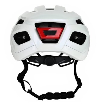 Kask rowerowy ProX Magneto LED L/XL 55–58 cm biała perła| 2rowery.pl