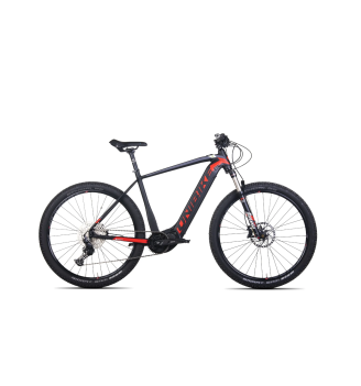 Rower elektryczny UNIBIKE Atom (17") czarno-czerwony 2022