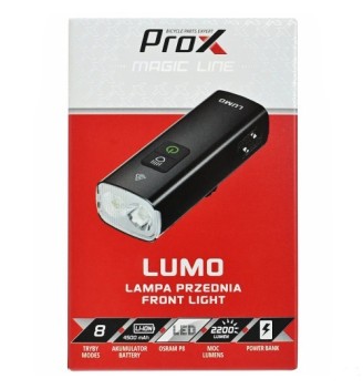 ProX Lumo 2200 lm lampa rowerowa USB-C Power Bank | 2rowery.pl
