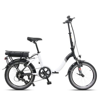 Barton E-Mini 2.0 biały – składany rower elektryczny do miasta | 2rowery.pl