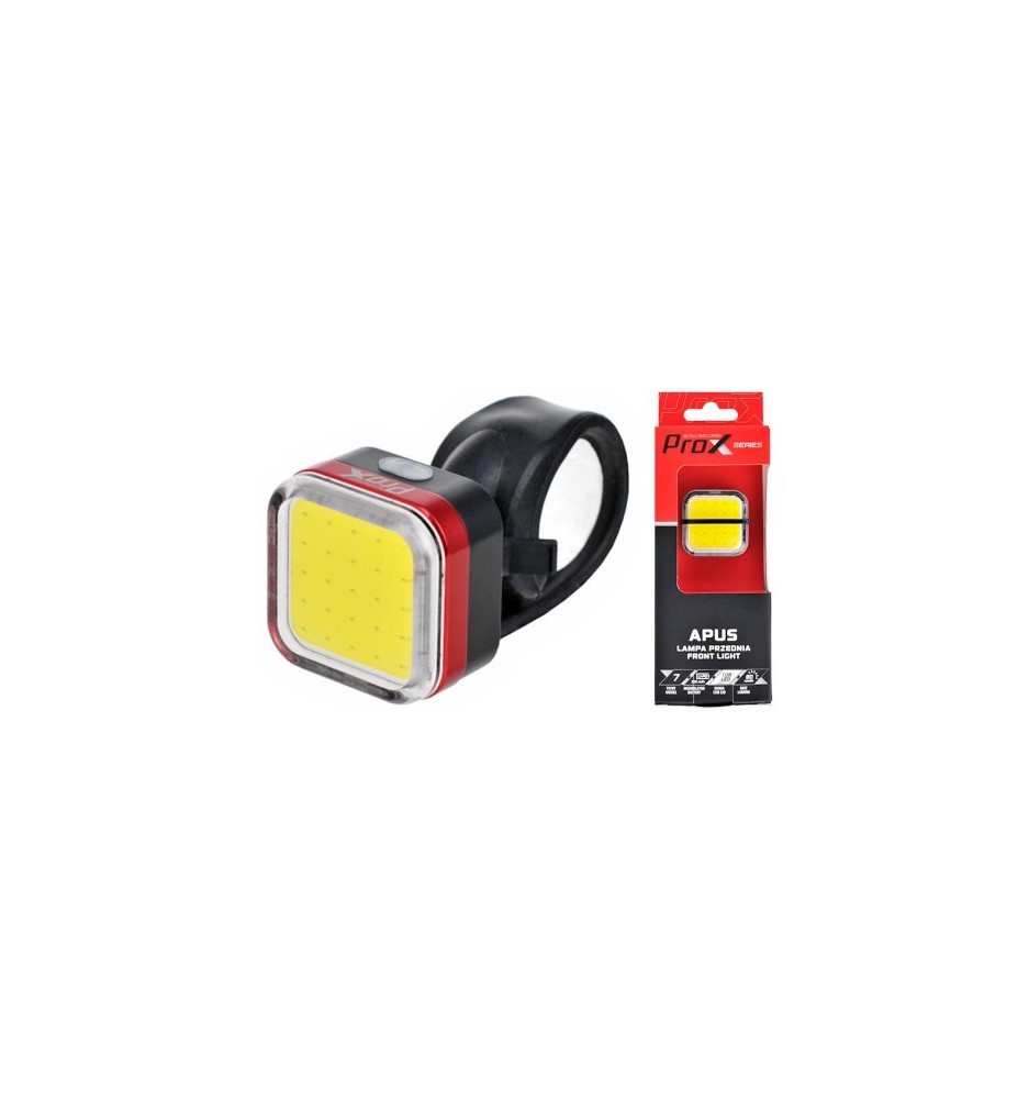 Lampa przód Prox Apus COB LED 80 lm USB | 2rowery.pl