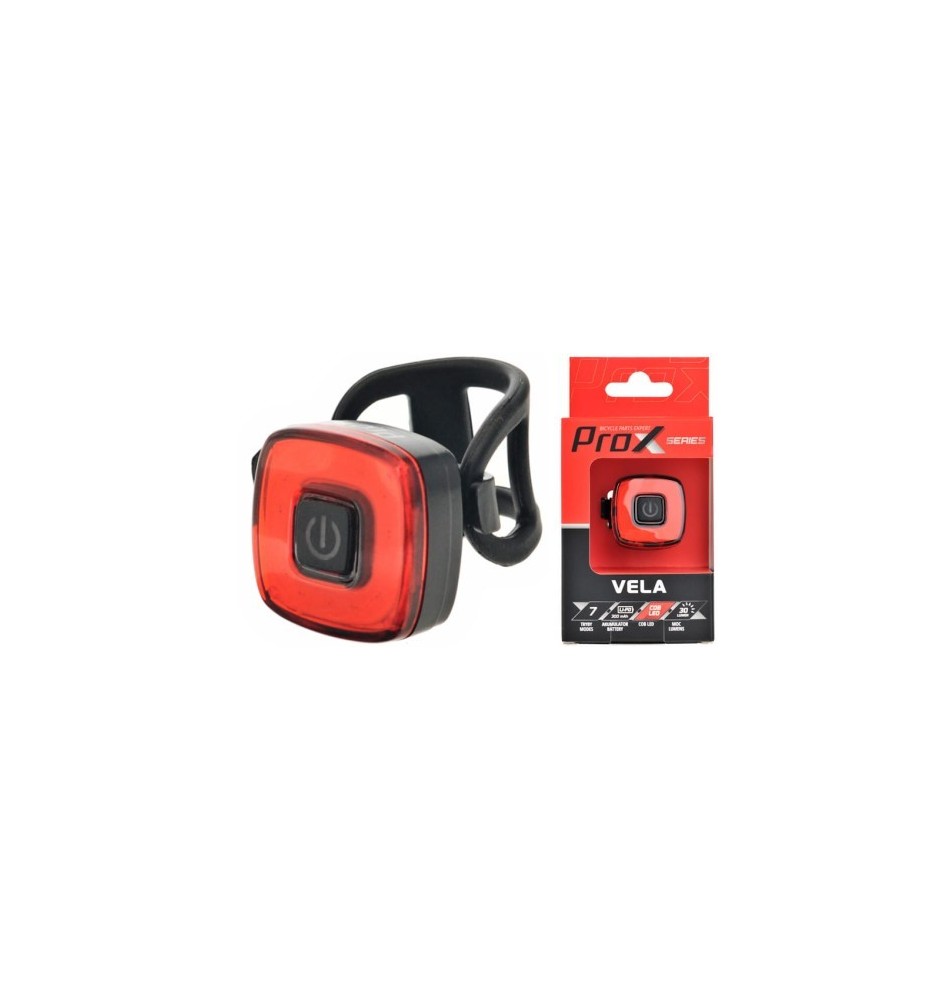 Lampa tylna Prox Vela COB LED 30 lm, USB-C, Memory Mode | 2rowery.pl