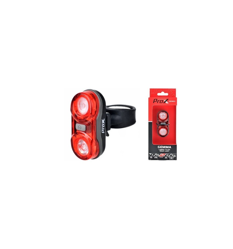 Lampa tylna Prox Gemma 2x0,5W LED czerwona | 2rowery.pl