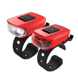 KLS VEGA USB – zestaw lampek rowerowych LED CR2032 | 2rowery.pl