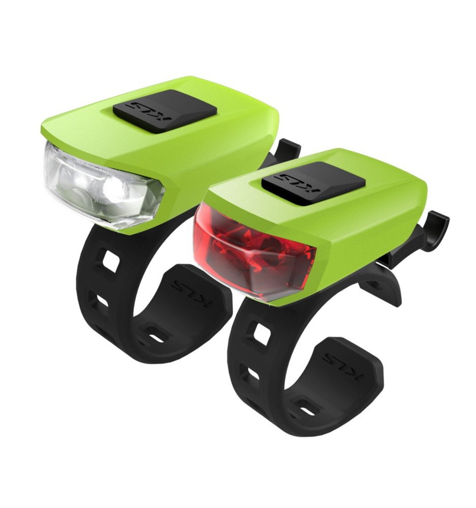 KLS VEGA USB – zestaw lampek rowerowych LED CR2032 | 2rowery.pl