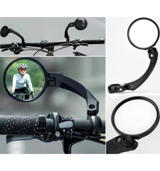 Lusterko rowerowe ProX MR-73 lewe, okrągłe, obracane | 2rowery.pl