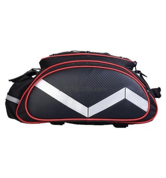 Sakwa PROX Dakota 078 na bagażnik czarno-czerwona 13L | 2rowery.pl