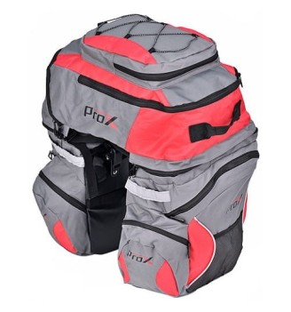 Sakwa PROX MONTANA 605 czarna 60L na bagażnik | 2rowery.pl